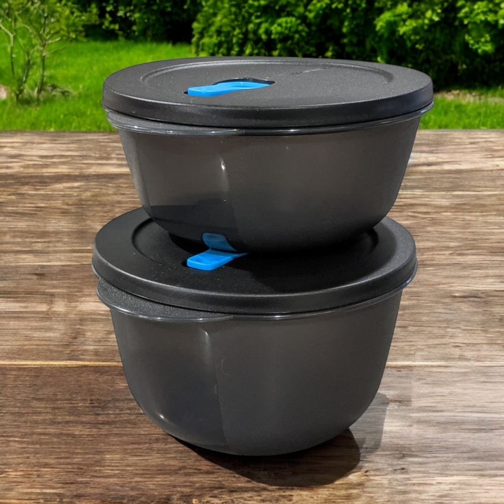 Tupperware crystalwave microwave container set 6,8 Cup New